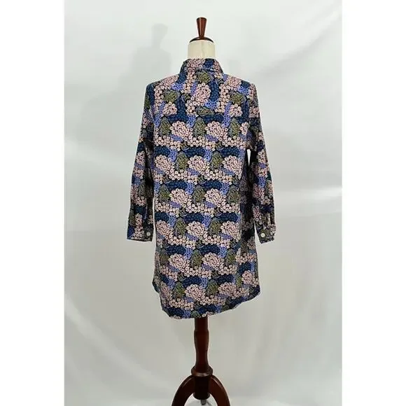 NO 6 STORE Sz 3 L Floral Annick Dress A-Line Cotton Shirt Dress - Picture 3 of 7